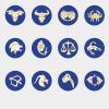 HUIFACAI 600 Pcs Zodiac Nail Alloy Twelve Set Alloy for Nail Art Decorations Jewelry Making Accessory Jewelry Making Accessories and Supplies for Women Jewelry Making Clasp view 2