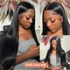 13X4 13X6 Transparent Bone Straight Lace Frontal Wig 250 Density 30 40 Inch Lace Front Wigs Human Hair For Women view 3