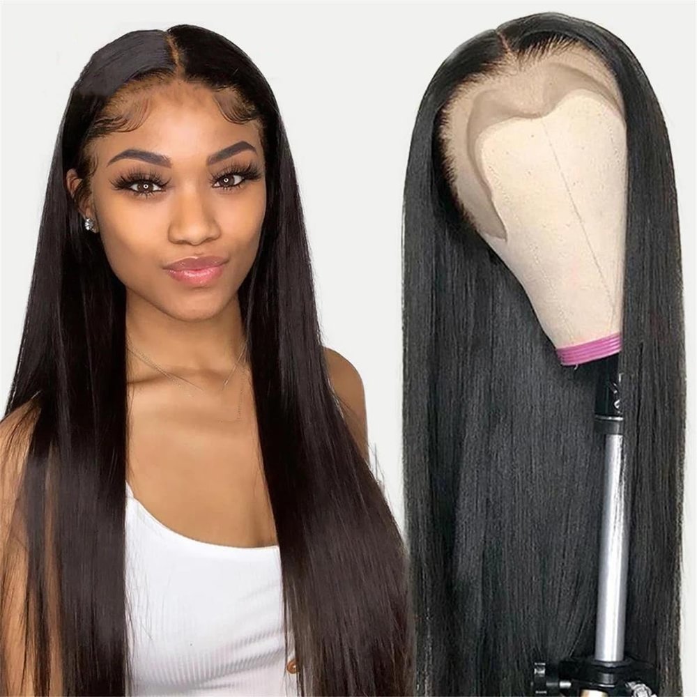 13X4 13X6 Lace Front Human Hair Wigs Brazilian 360 Straight Lace Frontal For Women Pre Plucked 4X4 5X5 Closure Wig