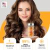 OUKEYA Hair Vitamins Hair Treatment Serum - no Rinse with Argan Macadamia & Avocado Oils - Vitamins A, C, E, Pro B5 - Hair Serum Capsule for Frizzy and Damaged - Hair Conditioner for Women & Men view 3
