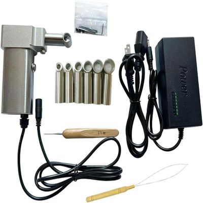 LGEOELIAS Electric Handheld Dreadlocks Machine, Dreadlock Machine Kit Braiding Synthetic Hair Hair, Portable Dreadlocks Maker Machine-.