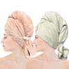 Chloven 2 Pack Extra Large Microfiber Hair Towel - Anti-Frizz Hair Drying Towel for WomenUltra Absorbent & Lightweight Hair Towel Wrap for Long & Thick Hair,Breathable Hair Turbans with Elastic Band view 1