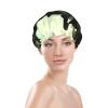 Skateboard Shower Cap Reusable Double Layered Bath Cap Waterproof Hair Cap with Elastic Band Bathing Hat Spa Salon Shower Hat for Women Men view 3