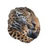 African Leopard Shower Cap Reusable Double Layered Bath Cap Waterproof Hair Cap with Elastic Band Bathing Hat Spa Salon Shower Hat for Women Men view 2