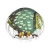 Cartoon Green Cute Owl Shower Cap Reusable Double Layered Bath Cap Waterproof Hair Cap with Elastic Band Bathing Hat Spa Salon Shower Hat for Women Men view 1