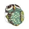 Cartoon Green Cute Owl Shower Cap Reusable Double Layered Bath Cap Waterproof Hair Cap with Elastic Band Bathing Hat Spa Salon Shower Hat for Women Men view 2