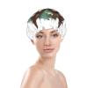 Cartoon Green Cute Owl Shower Cap Reusable Double Layered Bath Cap Waterproof Hair Cap with Elastic Band Bathing Hat Spa Salon Shower Hat for Women Men view 3