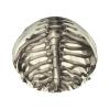 Human Skeleton Shower Cap Reusable Double Layered Bath Cap Waterproof Hair Cap with Elastic Band Bathing Hat Spa Salon Shower Hat for Women Men view 1