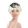 Human Skeleton Shower Cap Reusable Double Layered Bath Cap Waterproof Hair Cap with Elastic Band Bathing Hat Spa Salon Shower Hat for Women Men view 3