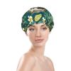Adorable Sloth Shower Cap Reusable Double Layered Bath Cap Waterproof Hair Cap with Elastic Band Bathing Hat Spa Salon Shower Hat for Women Men view 3