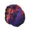 Abstract Texture Fluid Shower Cap Reusable Double Layered Bath Cap Waterproof Hair Cap with Elastic Band Bathing Hat Spa Salon Shower Hat for Women Men view 2