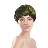 Ancient Trees Shower Cap Reusable Double Layered Bath Cap Waterproof Hair Cap with Elastic Band Bathing Hat Spa Salon Shower Hat for Women Men view 3