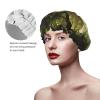 Ancient Trees Shower Cap Reusable Double Layered Bath Cap Waterproof Hair Cap with Elastic Band Bathing Hat Spa Salon Shower Hat for Women Men view 4