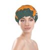 Flying Irish Flag Shower Cap Reusable Double Layered Bath Cap Waterproof Hair Cap with Elastic Band Bathing Hat Spa Salon Shower Hat for Women Men view 3