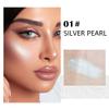 evpct Pearl White Silver Face Highlighter Makeup Shimmer Glitter Diamond Sparkly Highlighters Makeup Palette Powder for Face Body Cheek Skin iluminadores iluminador de jos maquillaje luminizers E01 view 2