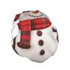 Sign Snowman Shower Cap Reusable Double Layered Bath Cap Waterproof Hair Cap with Elastic Band Bathing Hat Spa Salon Shower Hat for Women Men view 2
