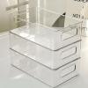 2Pcs Acrylic Makeup Organizers, Makeup Organizer Stackable Multifunction Desk Organizer Large Makeup Desk Organizer Clear Bathroom Organizer Countertop view 3