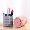 360 Rotating Large Capacity Makeup Brush Bucket Portable Brush Storage Box BaBAYAJIAZel Lipstick Eyebrow Pencil Eyeshadow Brush Dustproof Pen Holder, Light blue (rotatable) view 3