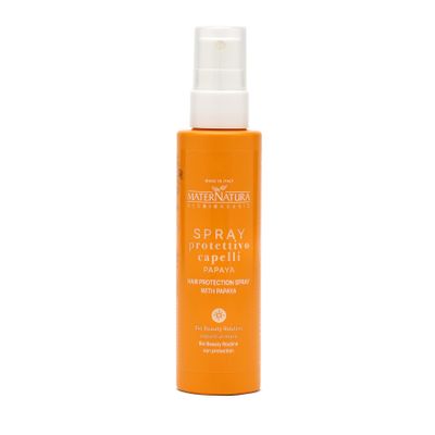 Maternatura UV Hair Protection Spray for Beach Pool and Sun, Papaya 5 Fl.Oz