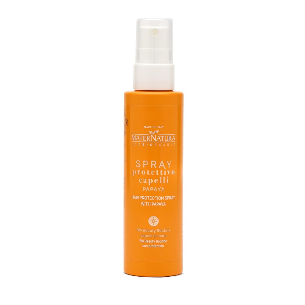 Maternatura UV Hair Protection Spray for Beach Pool and Sun, Papaya 5 Fl.Oz