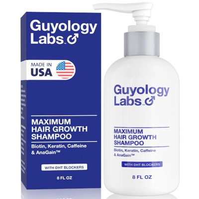 Hair Growth Shampoo For Men - With Conditioner for Thinning Hair - Natural DHT Blockers To Reduce Hair Loss - AnaGain - Biotin and Keratin Best for Growth and Thickening - Made in USA - Guyology Labs