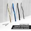 ZOMCHI Dermaplaning Razor Refills, Set of 10 Replacement Blades, Wide Distance, Metal, Plastic Free, Eyebrow Razor Blades view 4