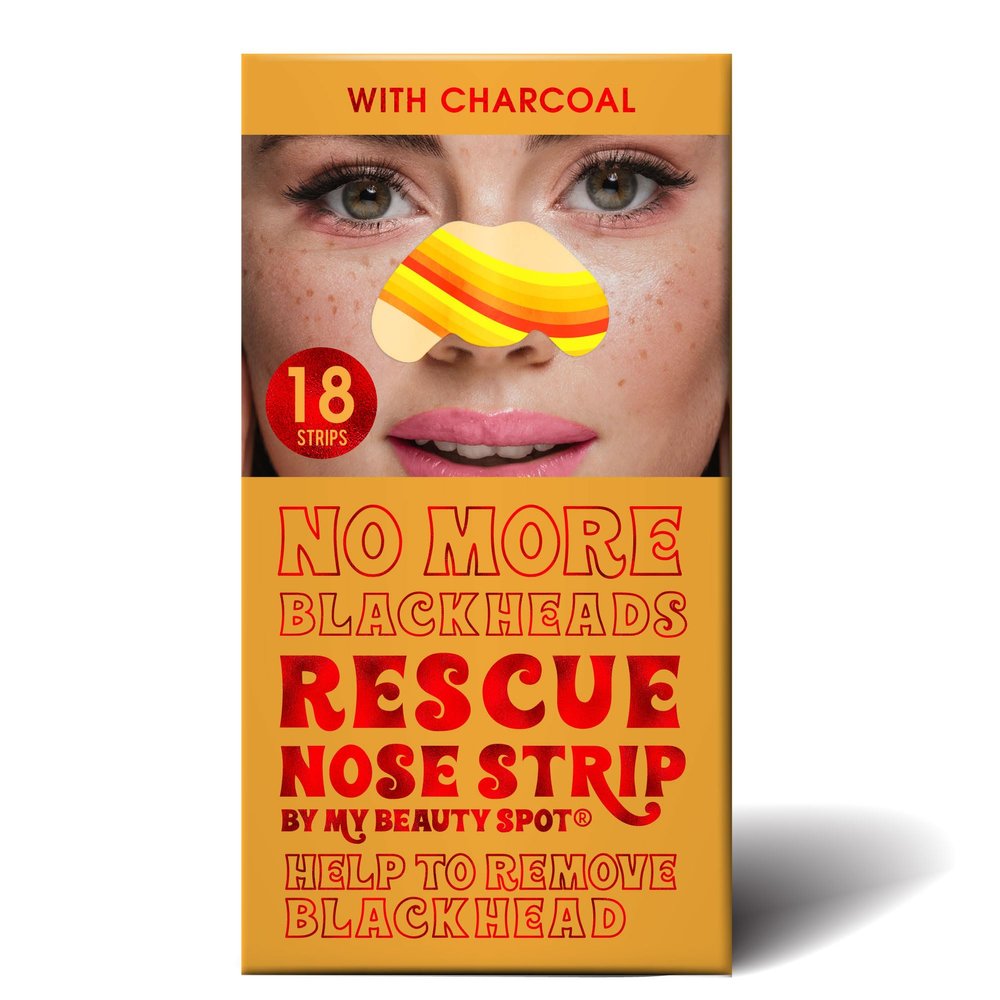 My Beauty Spot Nose Strips for Blackheads 18 Pcs Nose Pore Strips Blackhead Remover For Face in Fun Colorful Designs