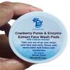 Cranberry Puree and Enzyme Extract Face Wash Pads By Diva Stuff, 20 Pads view 1