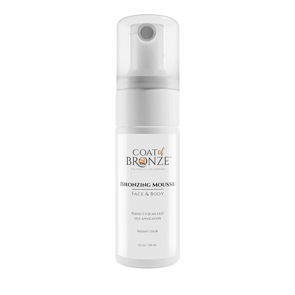 Coat of Bronze Instant Bronzing Mousse - Natural Sun-Kissed Glow, Fast-Drying Formula - Enriched with Antioxidants and Nourishing Oils - No Parabens, Cruelty Free - 4.2oz