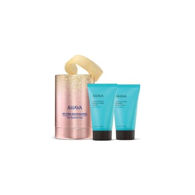 AHAVA On-the-Go Duo Gift Set Includes Mineral Hand Cream 40ml & Mineral Body Lotion Sea-Kissed 40ml Hydrating Travel Essentials for Hands & Body