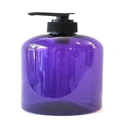16 oz Purple Boston Plastic Bottles -with Pump Cap BPA Free - Shampoo, Lotion, Liquid Soap, Air Fresheners, Hand Cleaner, Massage Oils (2 Pack)