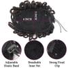 3x6inch Updo Hair Bun for Woman Dreadlock Synthetic Fashion Wig Ponytail for Hair Extension 90g (Red-black) view 2