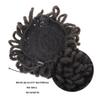3x6inch Updo Hair Bun for Woman Dreadlock Synthetic Fashion Wig Ponytail for Hair Extension 90g (Red-black) view 3