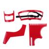 Beard Shaping Tool Kit Neckline Shaving Template Guide Set for Men Hair Styling Red, Beard Trimmer Template Guide view 1