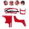 Beard Shaping Tool Kit Neckline Shaving Template Guide Set for Men Hair Styling Red, Beard Trimmer Template Guide view 3