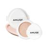 Amuse SEOUL Ceramic Skin Perfector Cushion Foundation Refill | Long-lasting, Lightweight, Semi-matte, Flawless Coverage, Hypoallergenic, Korean Beauty, Vegan(15g / 0.52 oz.) ([REFILL] 01 PORCELAIN) view 1