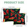 2 Pcs Pocket Cosmetic Bag, Fruit Watermelon Pattern Self-Closing Shrapnel Makeup Bag No Zipper Small Makeup Pouch for Mini Travel Storage for Cosmetics Headphones Jewelry Organizer view 2