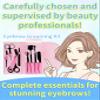 [Co-developed by Beauty Professionals] Eyebrow Scissors Eyebrow Cut Hair Removal Set Ladies Men's Brand: FINEON (Pink) view 2