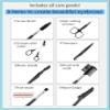 [Co-developed by Beauty Professionals] Eyebrow Scissors Eyebrow Cut Hair Removal Set Ladies Men's Brand: FINEON (Pink) view 3