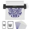 MUNBYN Tattoo Stencil Printer ITP05, Wireless Thermal Tattoo Printer with 20 Transfer Papers, Compatible with Android and iOS Phone/Tablet & PC, Tattoo Printers for Tattoo Artists & Beginners (Black) view 1