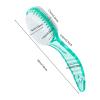 2 Pcs Foot Brush for Shower with Handle 2 in 1,Ooloveminso Large Foot Pumice Stone Brush Scrubber Foot File Calluses Remove Suitable for Horniness Foot Spa,Foot Care Smooth Skin (Green&Transparent) view 2