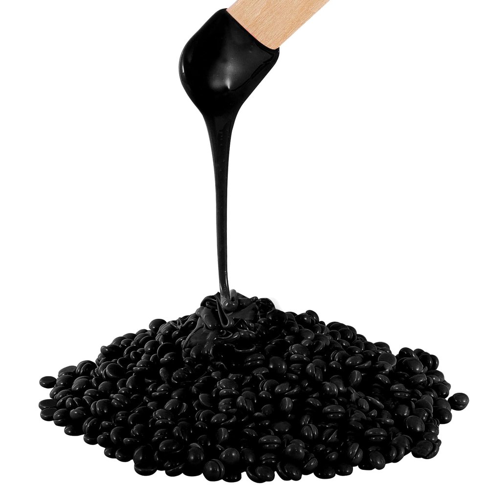 1lb Scented Hard Wax Beads, Sensitive Skin Brazilian Waxing Bead, Stripless Wax Bead for Coarse Hair Removal for Bikini Line, Body, Face, Arms, Legs, Back, Chest, 10 Wooden Sticks