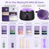BLITZWAX Waxing Kit for Women with 2.6lb Lavender Waxing Beads for Sensitive Skin, Legs, and Bikini, Beginner Friendly, Fast Heating, 68 Accessories Ideal for Women Men at Home Salon view 4