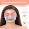 Beautistin Under Eye Patches Silicone - 5 Pairs Reusable Eye Wrinkle Patches, Reusable Under Eye Mask, Plump Fine Lines & Wrinkles view 2