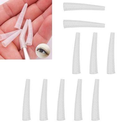 10PCS Tweezers Cover, Grafting Eyelashes Tips Covers, Transparent Plastic Elbow Tweezers Antidust Nonslip Eyelashes Grafting Tool Eyelashes Grafting Accessories