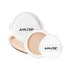Amuse SEOUL Ceramic Skin Perfector Cushion Foundation Refill ([Refill] 1.5 NATURAL) | Long-lasting, Lightweight, Semi-matte, Flawless Coverage, Hypoallergenic, Korean Beauty, Vegan(15g / 0.52 oz.) view 1