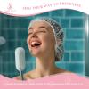 Shower Cap Disposable 18.1 Inch 40PCS, Plastic Shower Cap for Women Waterproof Bath & Bathing Accessories, Home & Travel Essentials view 4