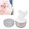 2 in 1 Foaming Net Scalp Scrubber,Silicone Double Headed 4 Layer Facial Cleansing Brush, Face Scrubber Exfoliator for Shower Face Home Use view 2