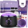 BLITZWAX Brazilian and Bikini Waxing Kit With 2.5lb Lavender Wax Beads, Hard Wax Warmer for Face, Legs and Body, At Home Hair Removal Kit, Beginner Friendly, Digital Fast Heating, 56 Wax Items view 1