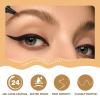 Aaiffey Microblading Eyebrow Pen,2-in-1 Eyebrow Tattoo Pencil 4 Fork Tip with Eyeliner,Multifunction Double Head Waterproof Eyebrow Pencil Create Natural Looking Brows (Dark Brown) view 3